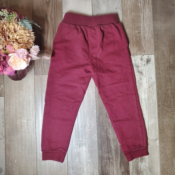 Marvel Burgundy Fleece Jogger Sweatpants Size 5 Boys EUC - Picture 2 of 11